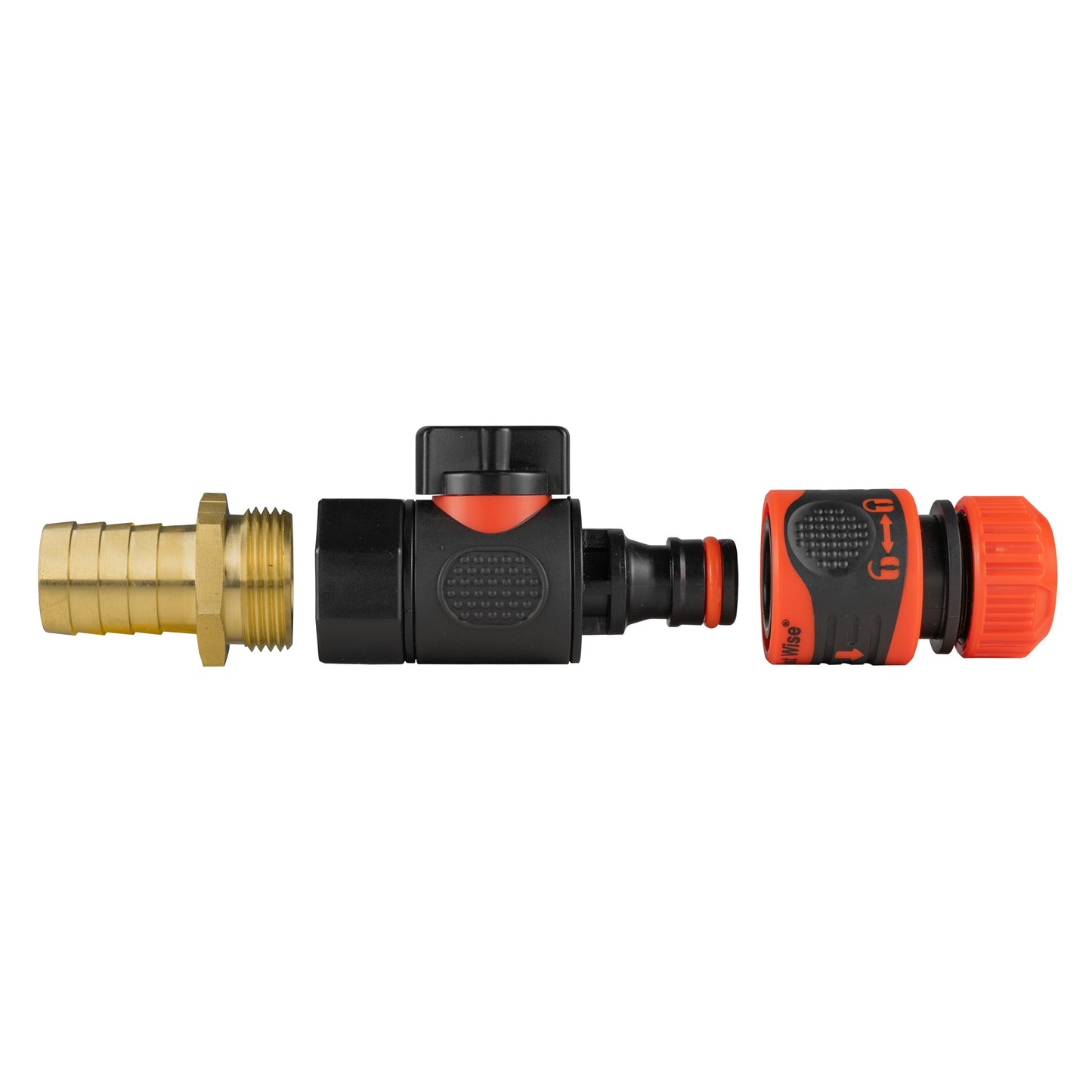 19mm Brass Barb with BSPF-Quick Connect Valve and Hose Connector Lock