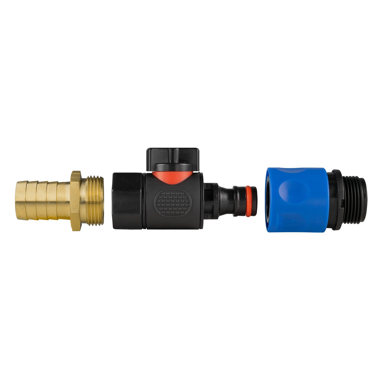 19mm Brass Barb with BSPF-Quick Connect Valve and Hose Connector 3/4in BSPM