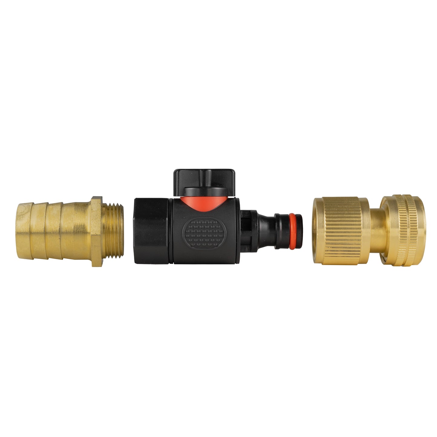 25mm Brass Barb with BSPF-Quick Connect Valve and Hose Connector Brass