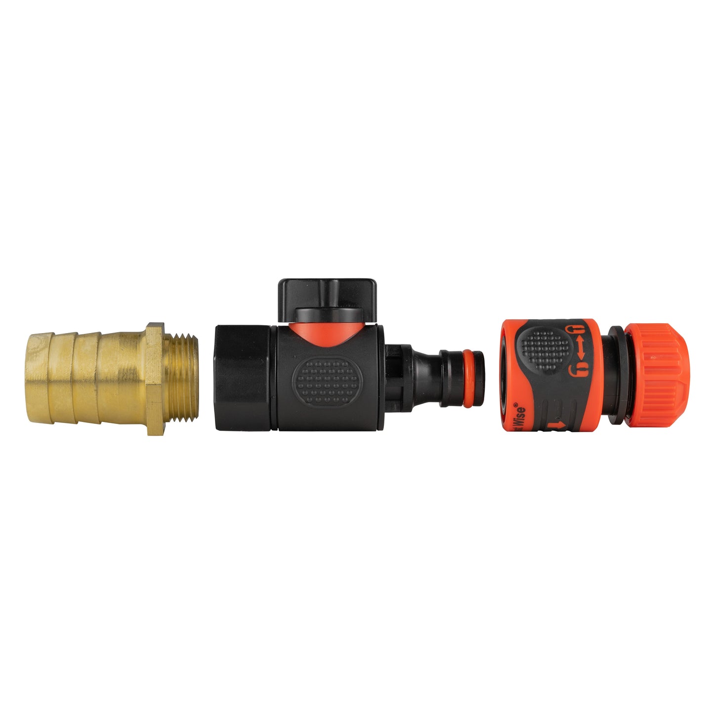 25mm Brass Barb with BSPF-Quick Connect Valve and Hose Connector Lock