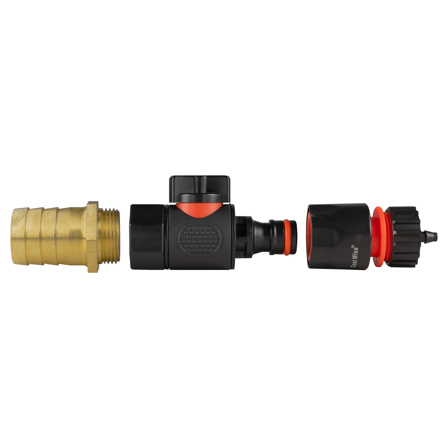 25mm Brass Barb with BSPF-Quick Connect Valve and Hose Connector 4mm Barb