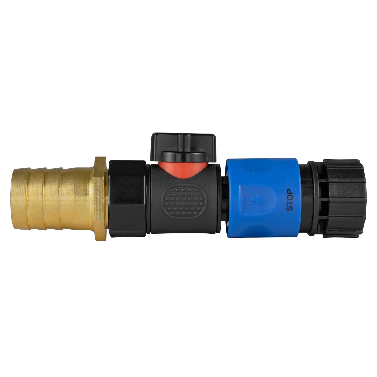 25mm Brass Barb with BSPF-Quick Connect Valve and Hose Connector 3/4in BSPF