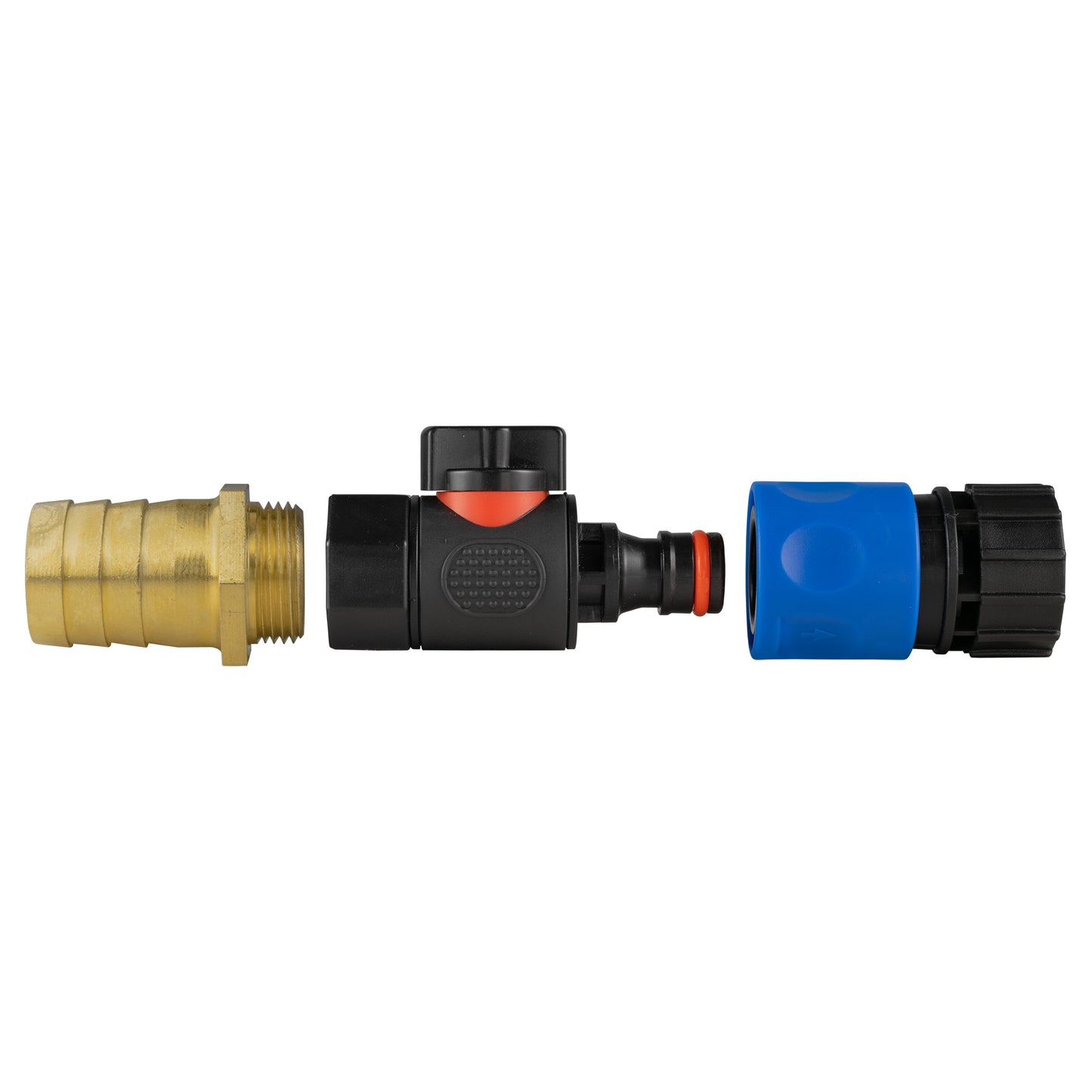 25mm Brass Barb with BSPF-Quick Connect Valve and Hose Connector 3/4in BSPF