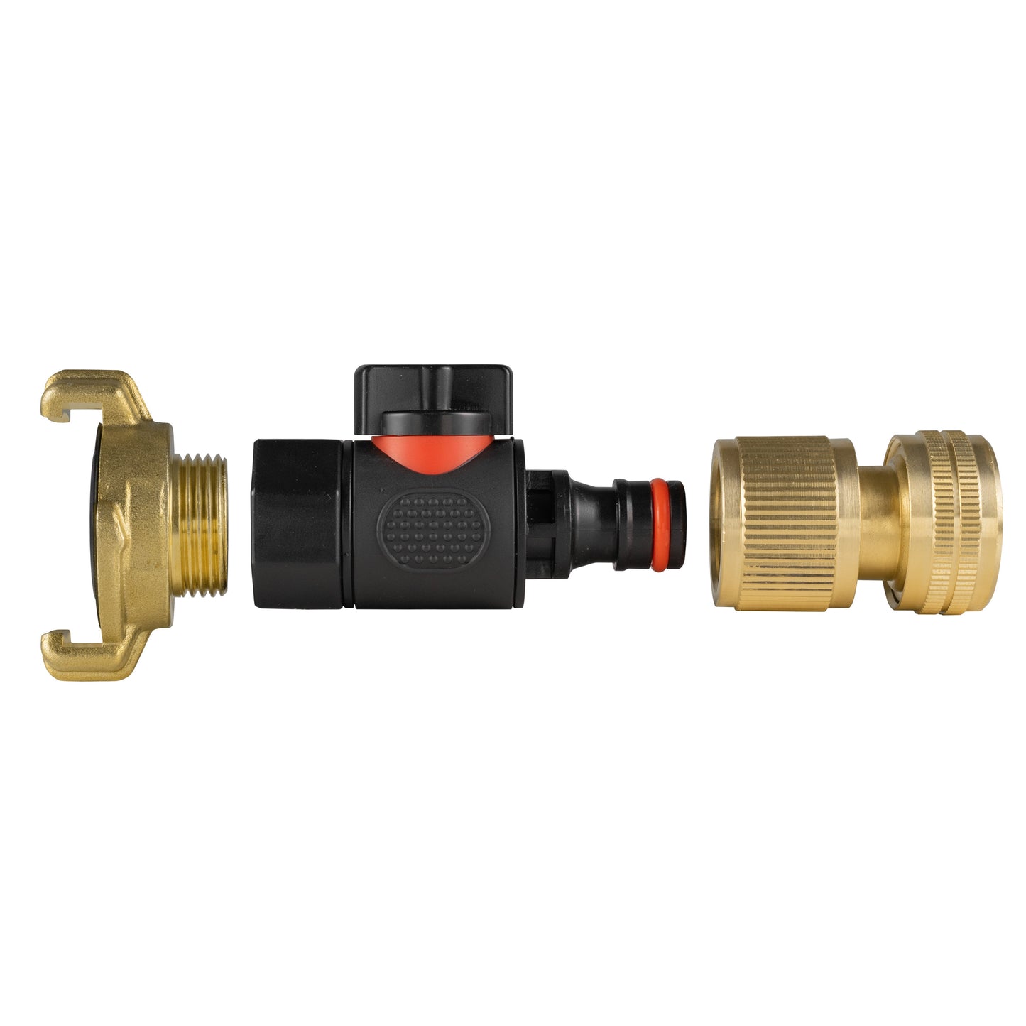 Geka Type Connector with BSPF-Quick Connect Valve and Hose Connector Brass