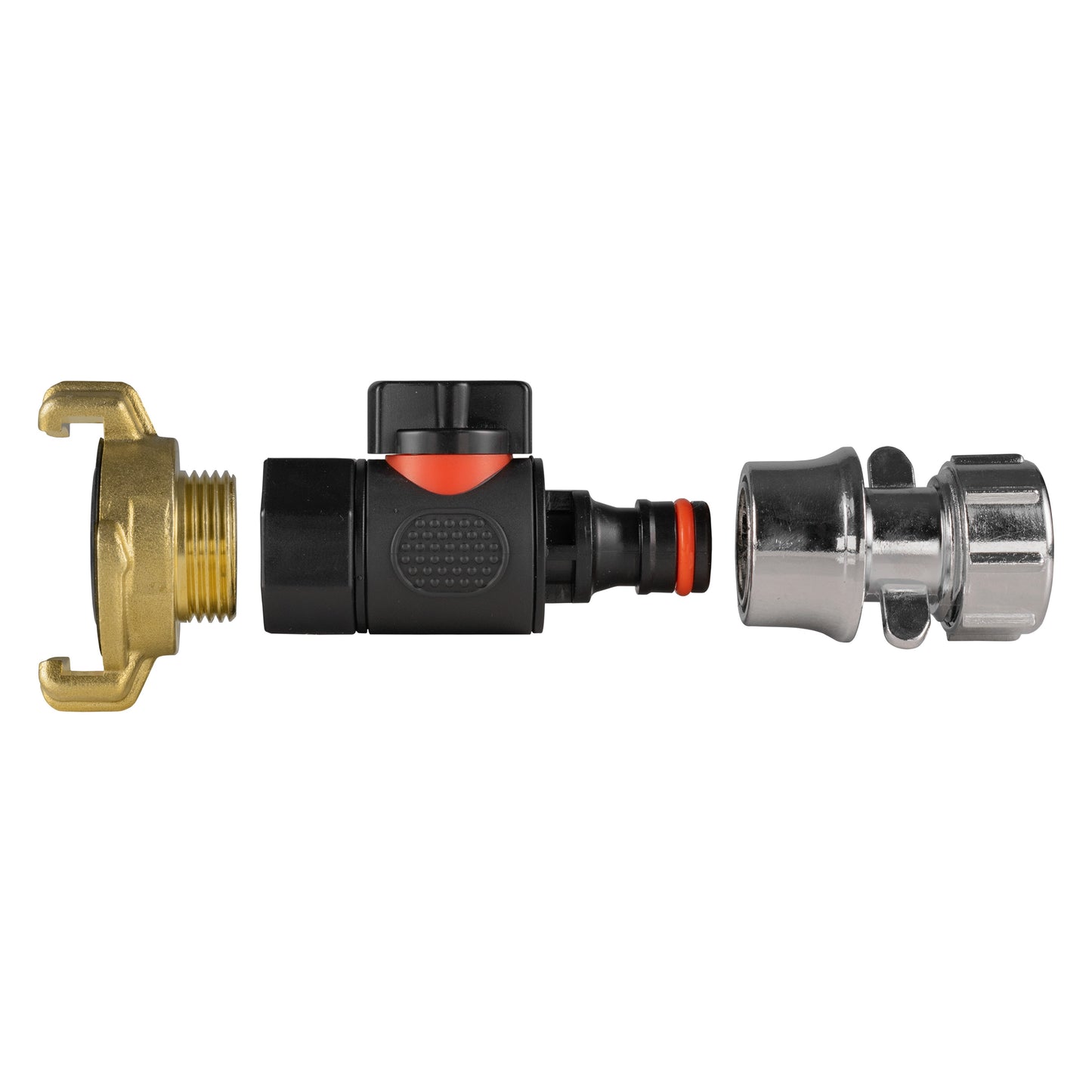 Geka Type Connector with BSPF-Quick Connect Valve and Hose Connector Zinc