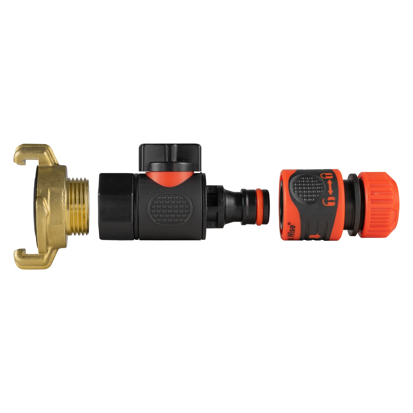 Geka Type Connector with BSPF-Quick Connect Valve and Hose Connector Lock