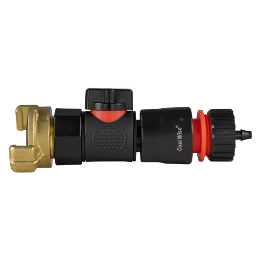 Geka Type Connector with BSPF-Quick Connect Valve and Hose Connector 4mm Barb