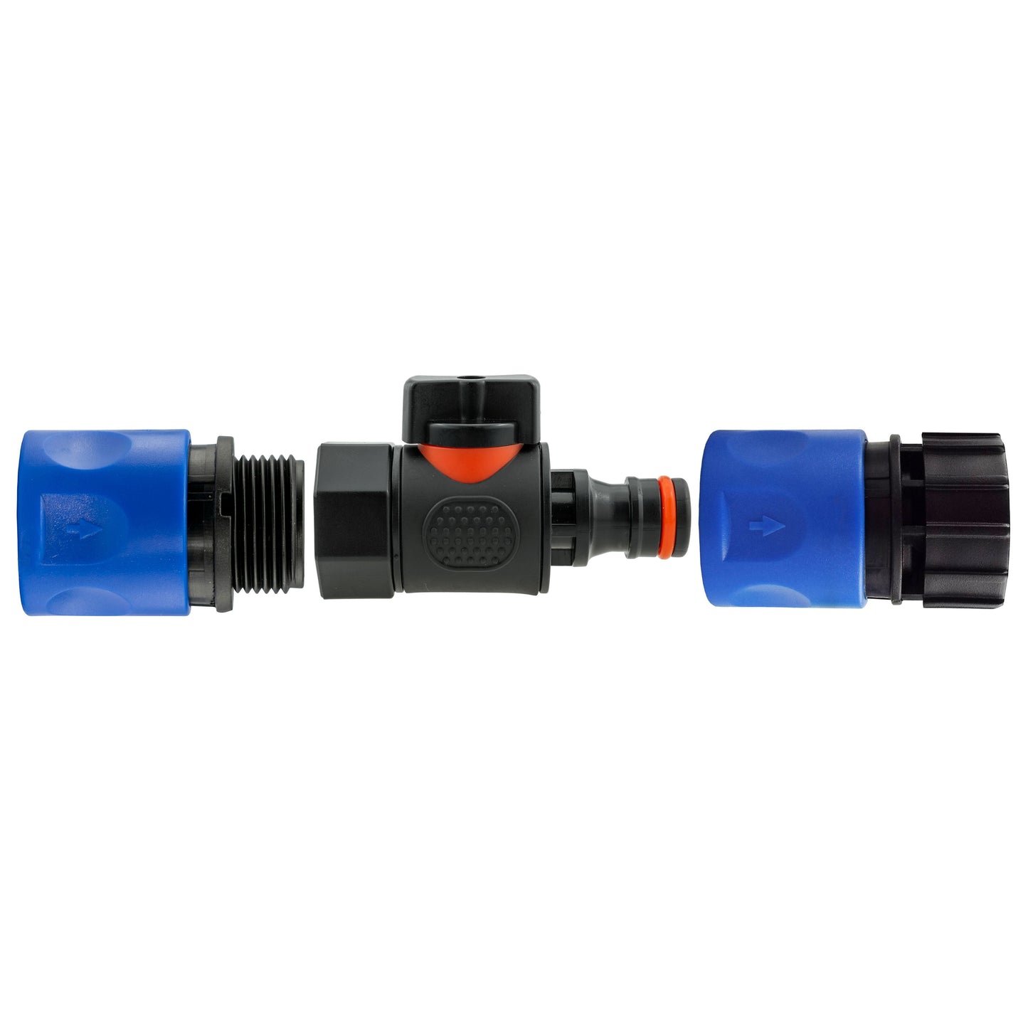 Hose Connector Blue with BSPF- Quick Connect Valve and Hose Connector 3/4in BSPF