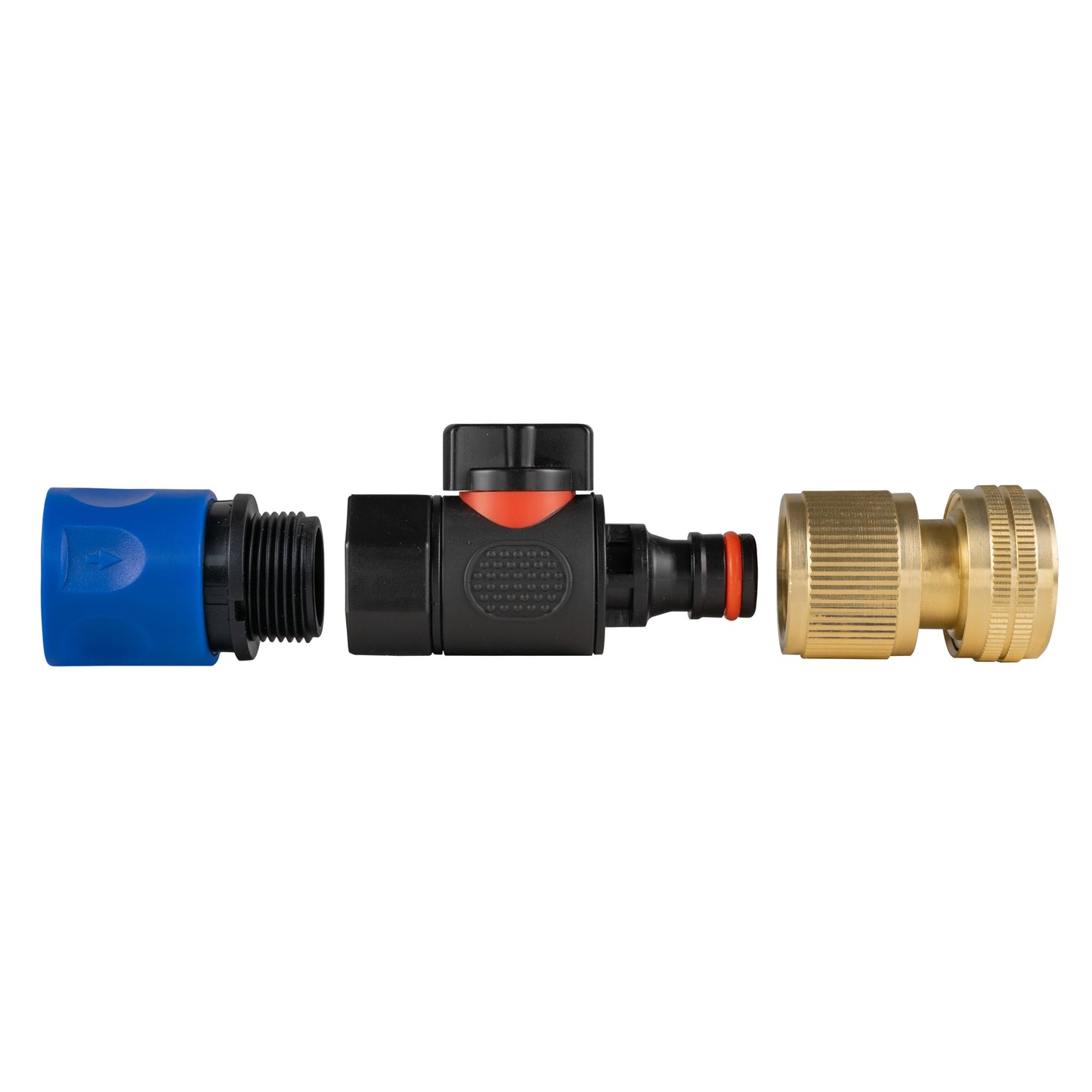 Hose Connector Blue with BSPF- Quick Connect Valve and Hose Connector Brass