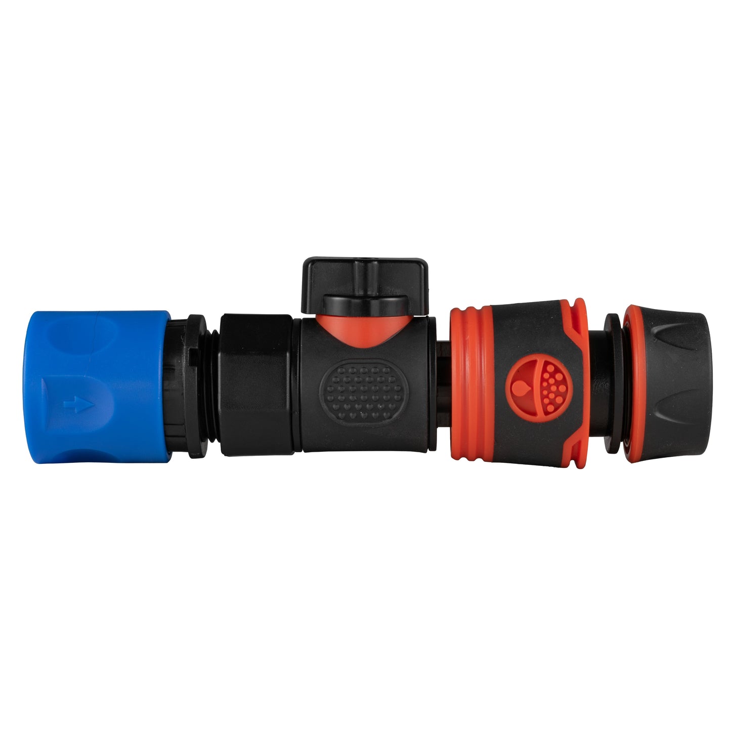 Hose Connector Blue with BSPF- Quick Connect Valve and Hose Connector Black Soft