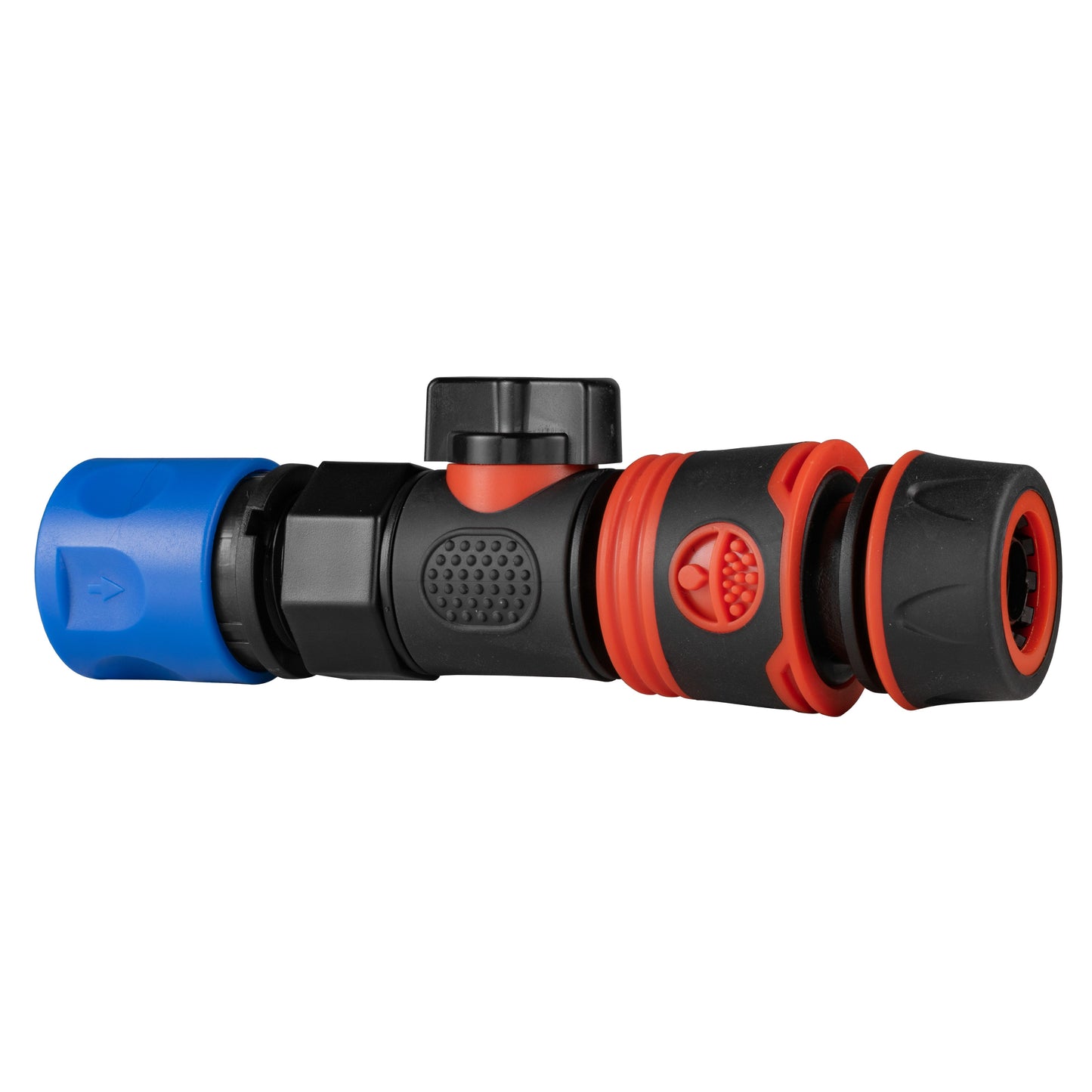 Hose Connector Blue with BSPF- Quick Connect Valve and Hose Connector Black Soft