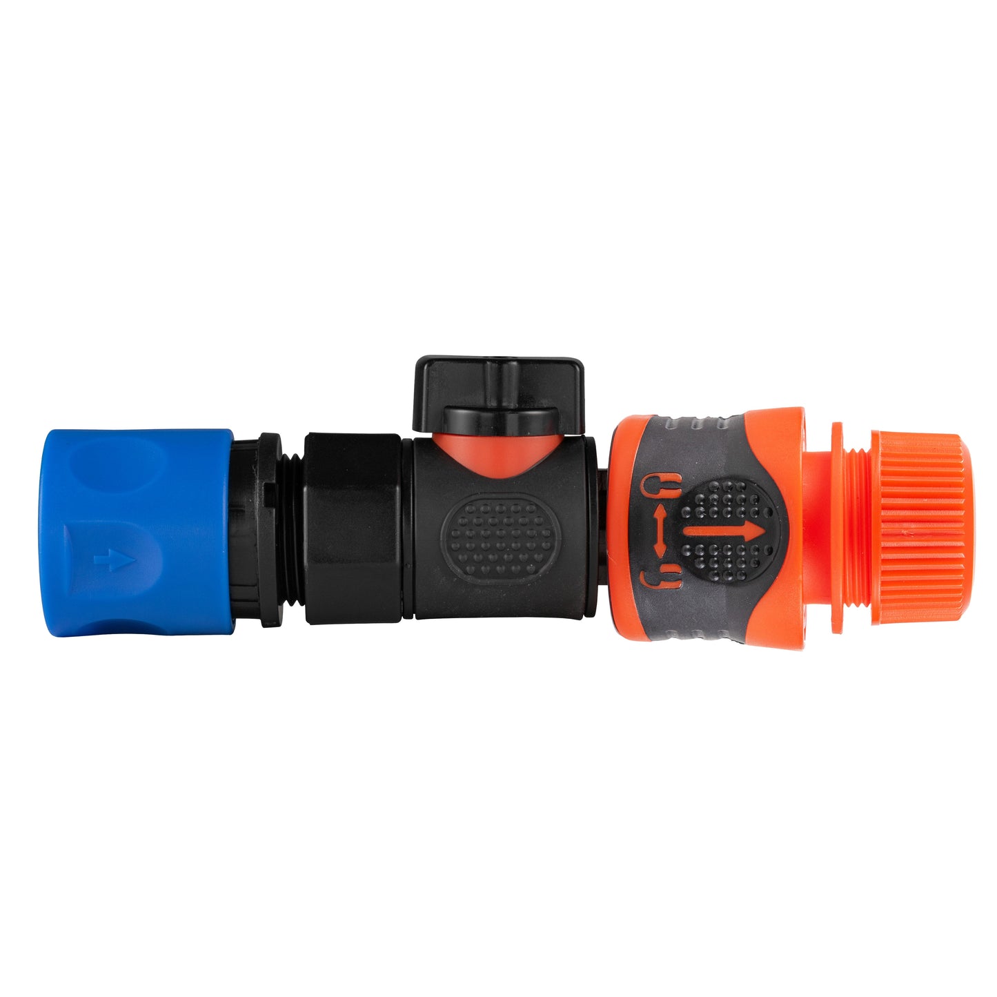 Hose Connector Blue with BSPF- Quick Connect Valve and Hose Connector Lock