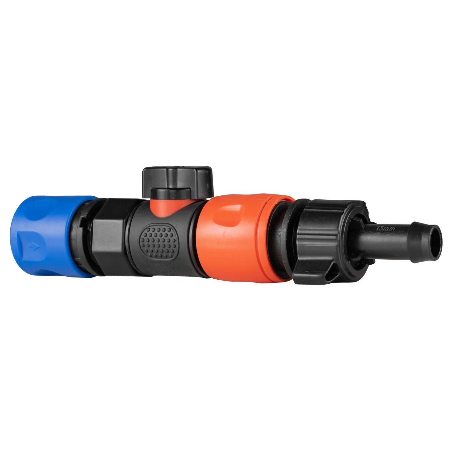Hose Connector Blue with BSPF- Quick Connect Valve and Hose Connector 16mm Barb