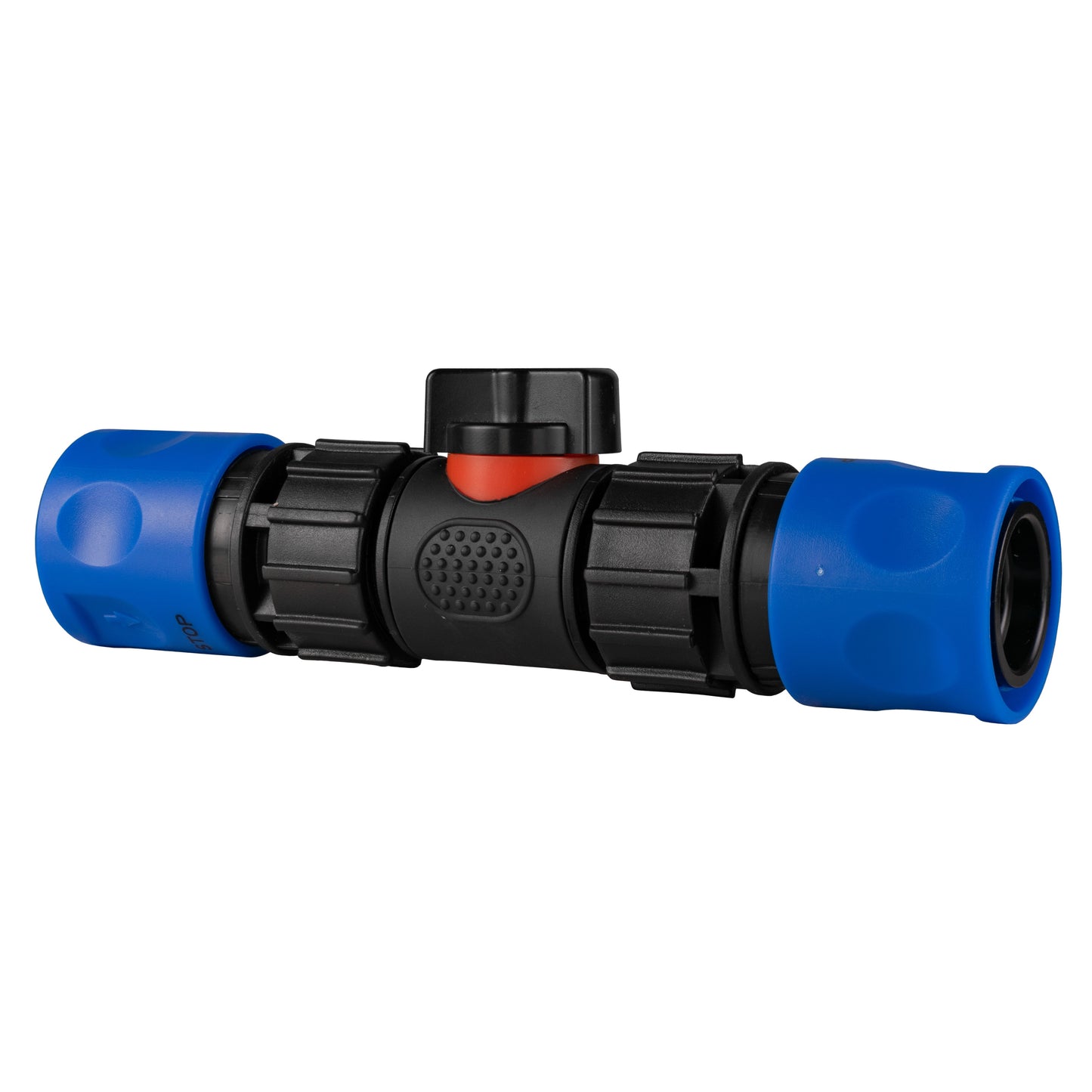 In-Line BSPM Valve with 2 x Hose Connectors Blue for Drip Irrigation Fitting