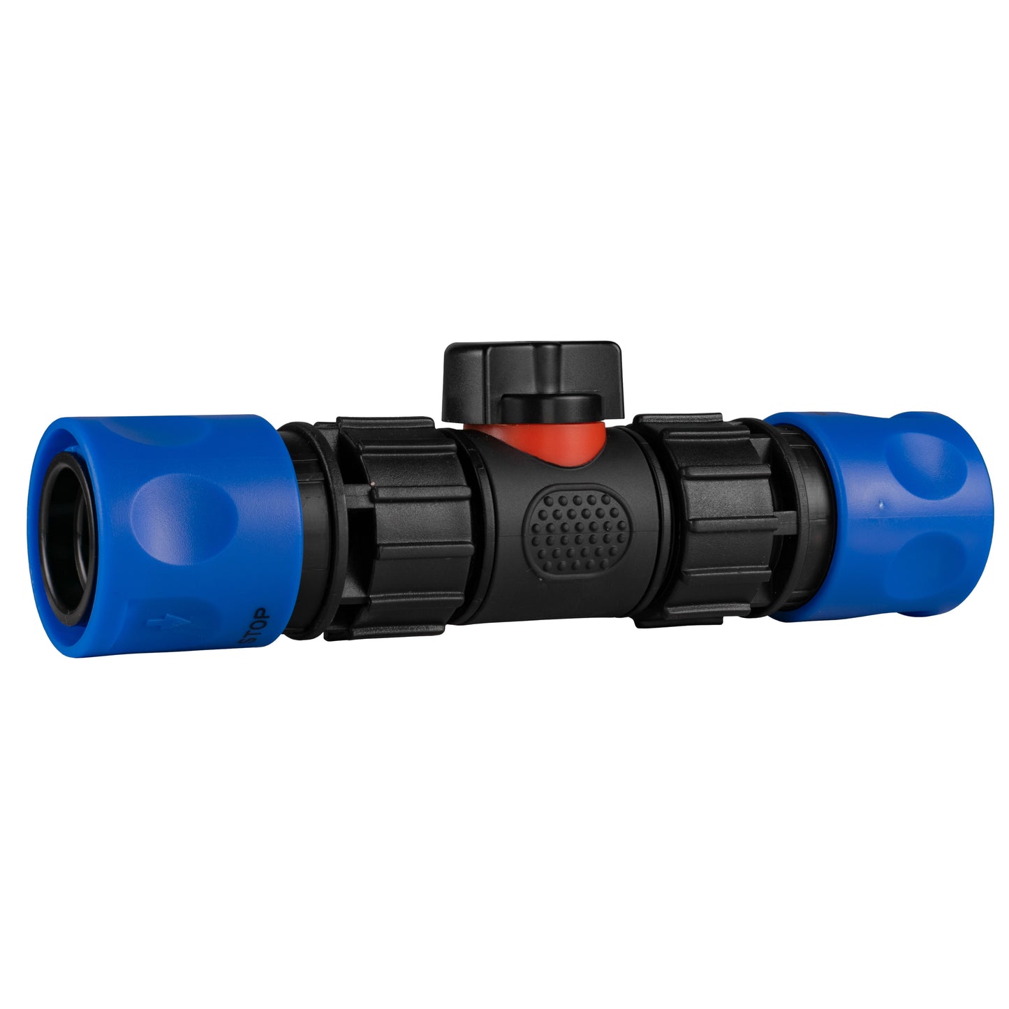 In-Line BSPM Valve with 2 x Hose Connectors Blue for Drip Irrigation Fitting