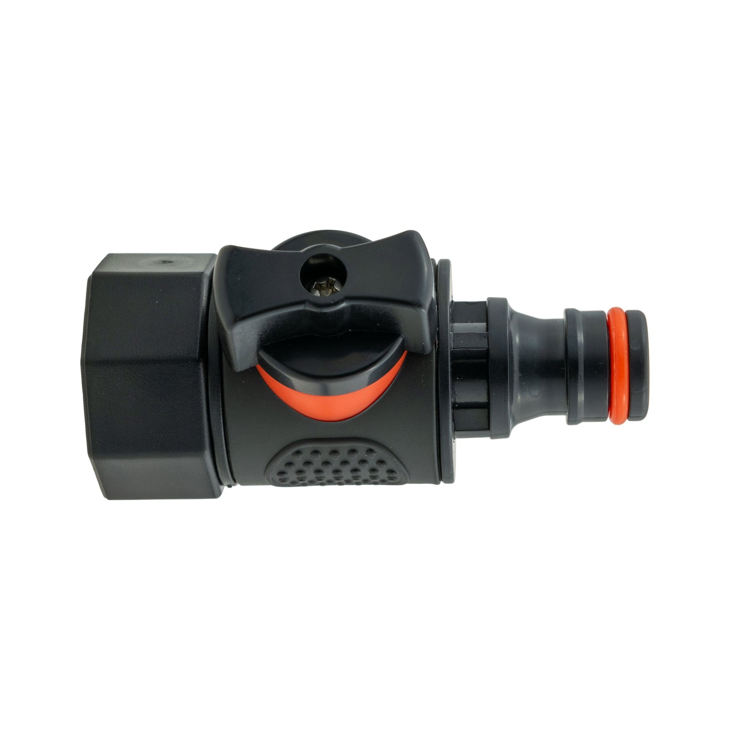 16mm Barbed Straight with BSPF-Quick Connect Valve and Hose Connector Zinc