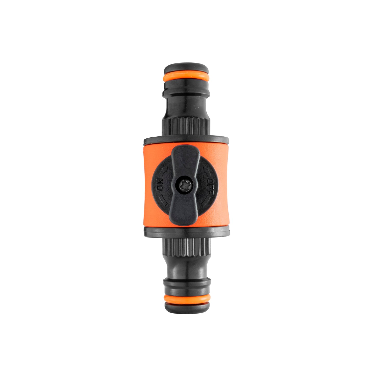 Cost Wise Snap On Male-Male In Line Valve Black Orange for Garden Irrigation Kit