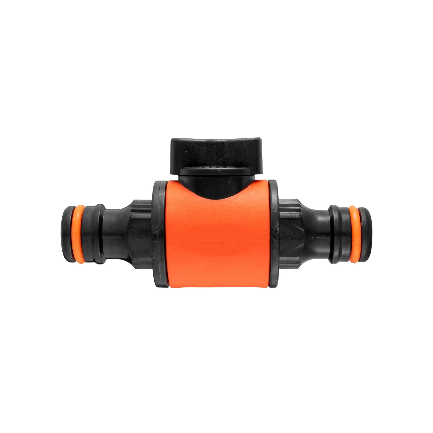 Cost Wise Snap On Male-Male In Line Valve Black Orange for Garden Irrigation Kit