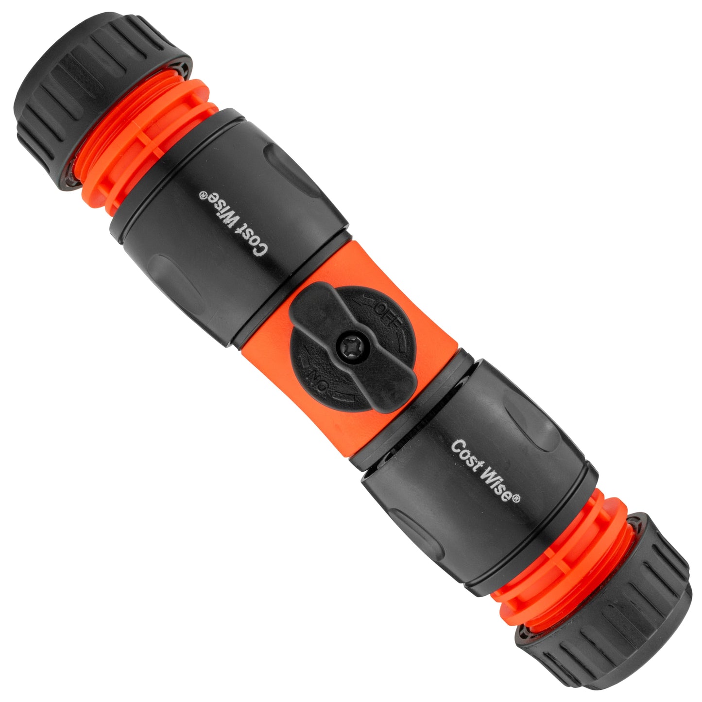 Cost Wise Snap On Male-Male In Line Valve Kit Black Orange for Hose Pipe Fitting