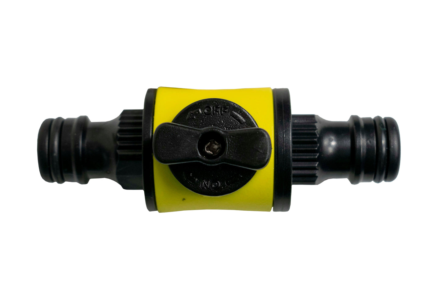 Cost Wise Snap On Male-Male In Line Valve Kit Yellow Black for Hose Pipe Fitting