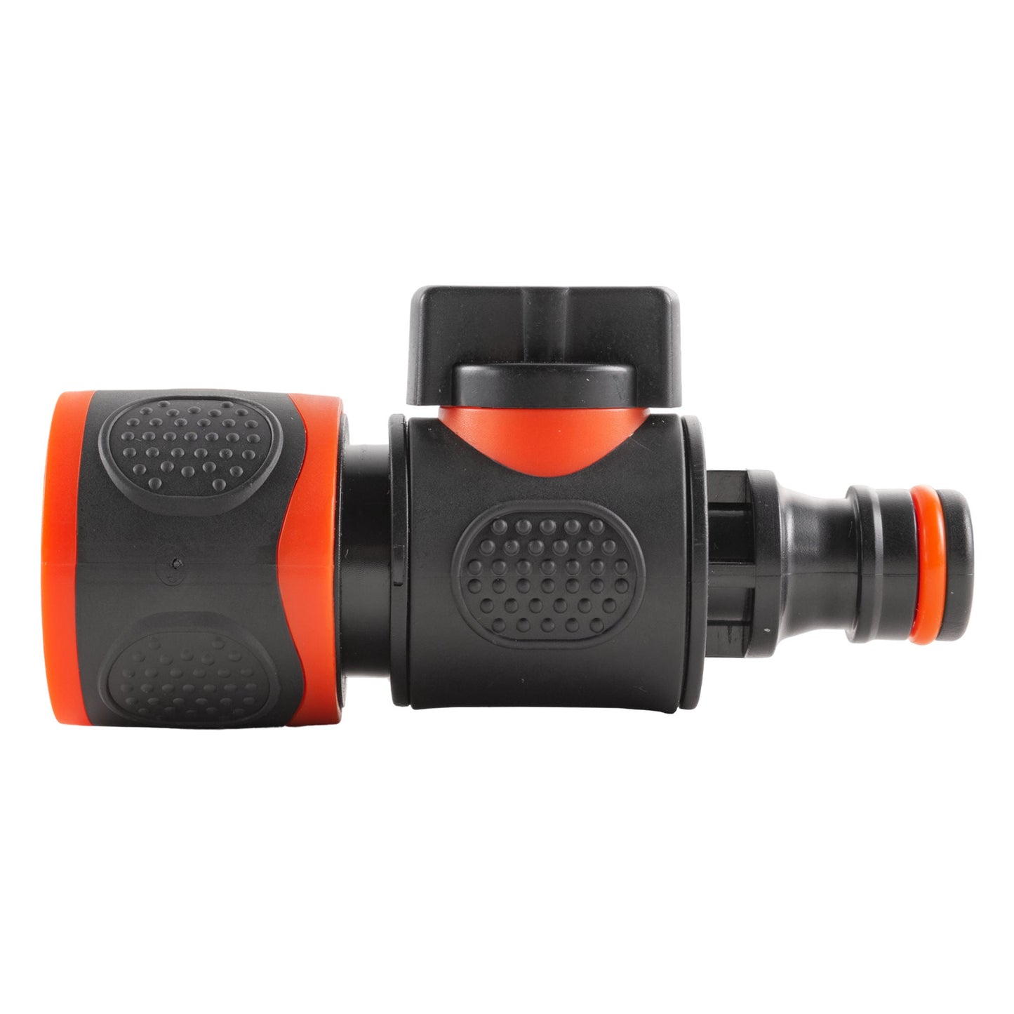 In Line Soft Touch Valve Snap-On Female To Male Black for Pipe and Water Fitting