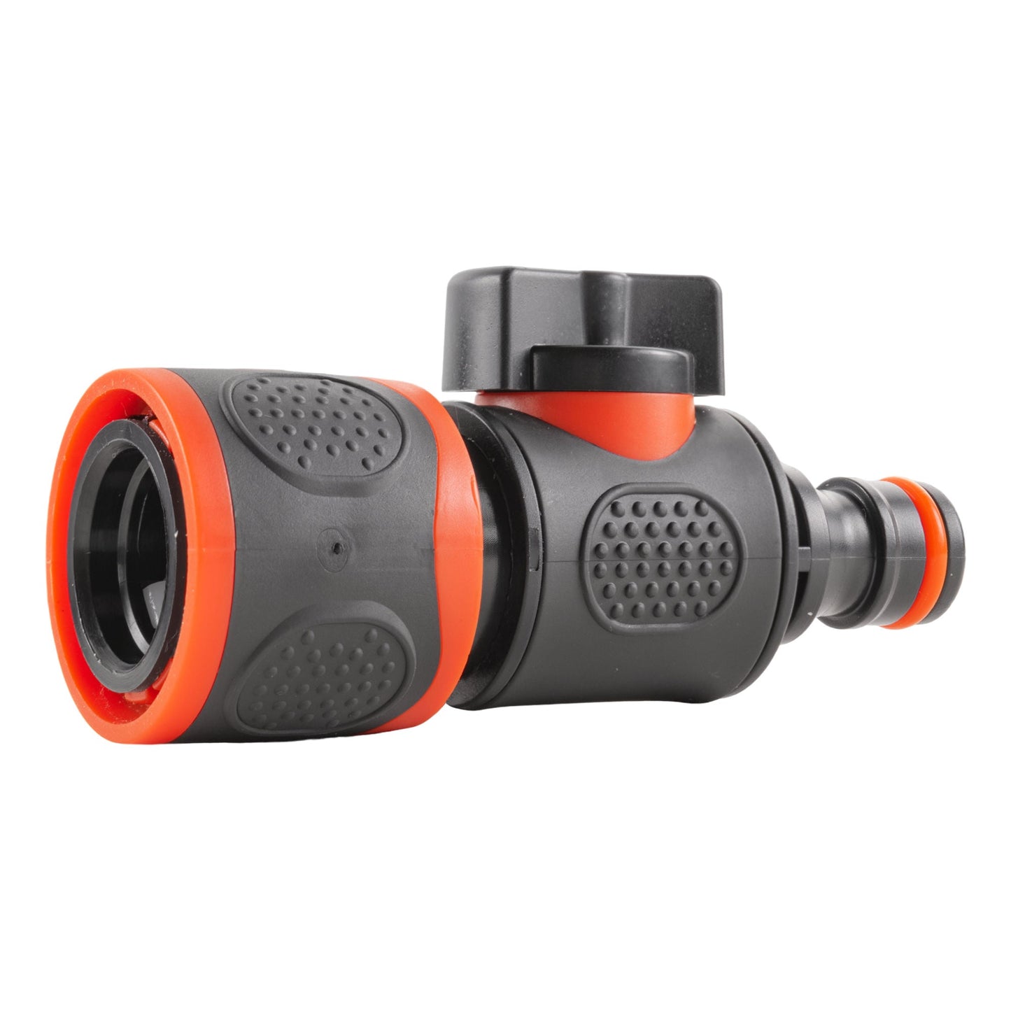 In Line Soft Touch Valve Snap-On Female To Male Black for Pipe and Water Fitting