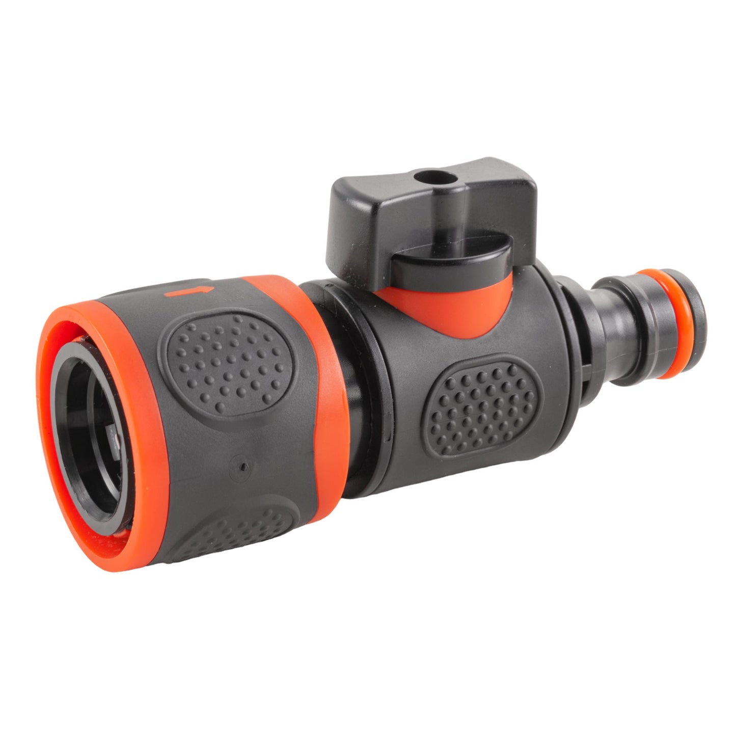 In Line Soft Touch Valve Snap-On Female To Male Black for Pipe and Water Fitting