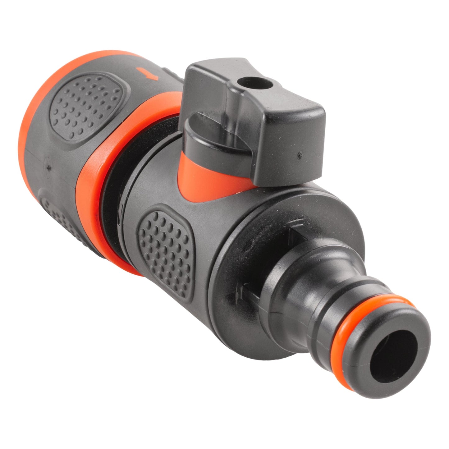 In Line Soft Touch Valve Snap-On Female To Male Black for Pipe and Water Fitting
