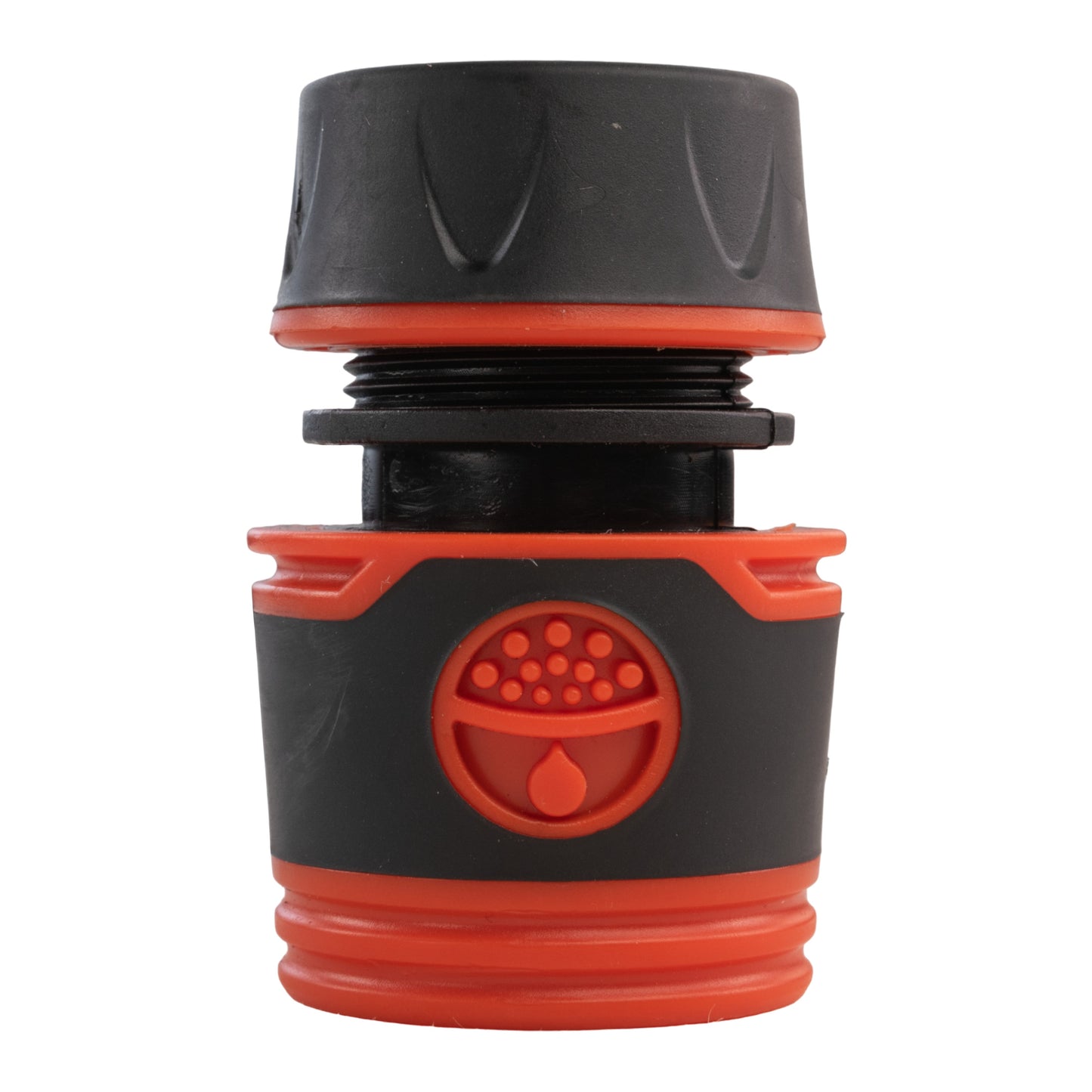 Female Soft Touch Hose Connector 1/2in or 5/8in Hose, Black for Garden Hose Pipe