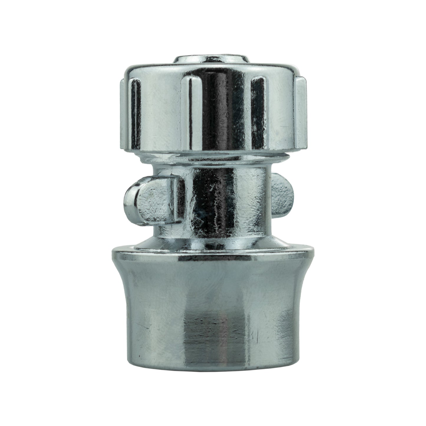 20mm MDPE Straight with BSPF-Quick Connect Valve and Hose Connector Zinc