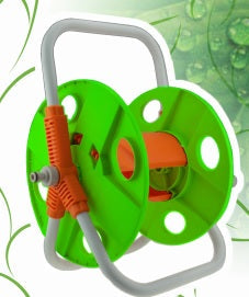 Hose Reel for 20m 1/2in Garden Hose Green Garden Watering Outdoor Hose Accessory