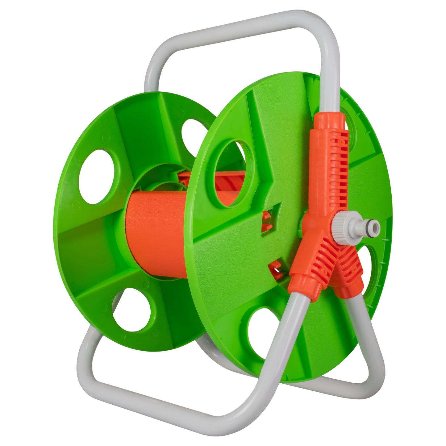 Hose Reel for 20m 1/2in Garden Hose Green Garden Watering Outdoor Hose Accessory