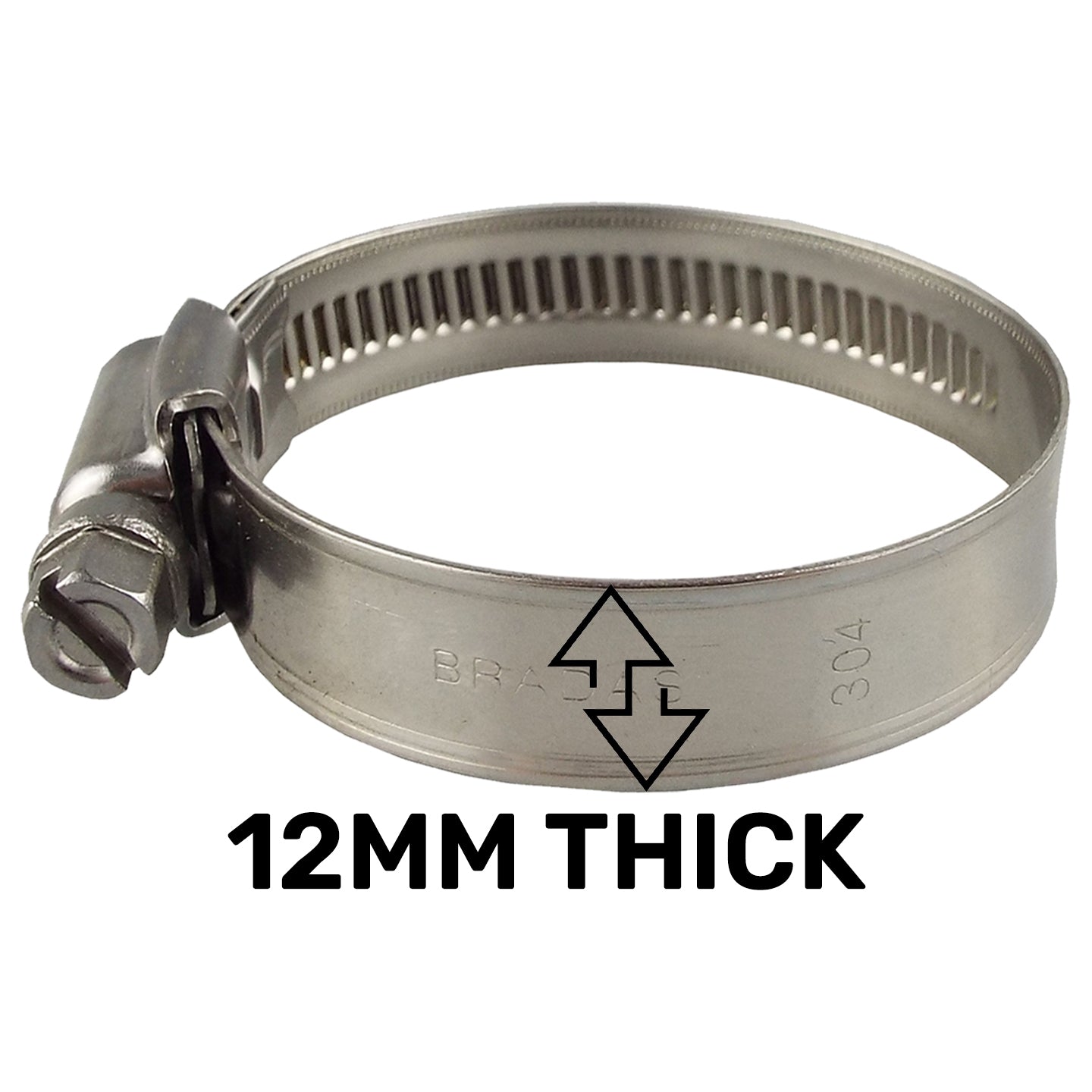 A4 Stainless Steel Hose Clip 70mm/90mm for Stainless Steel Fitting