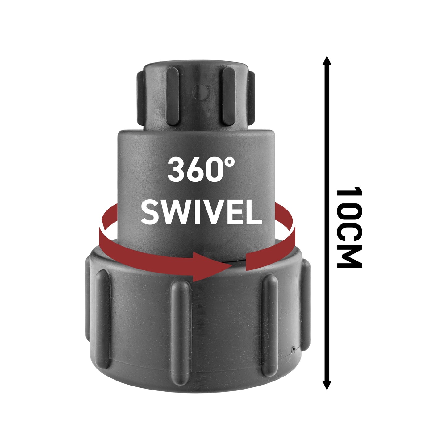 AP Supplies IBC 2" S60X6 - 1/2" BSP Extender Adaptor with Extended Brass Chrome Tap 1/2" Barb