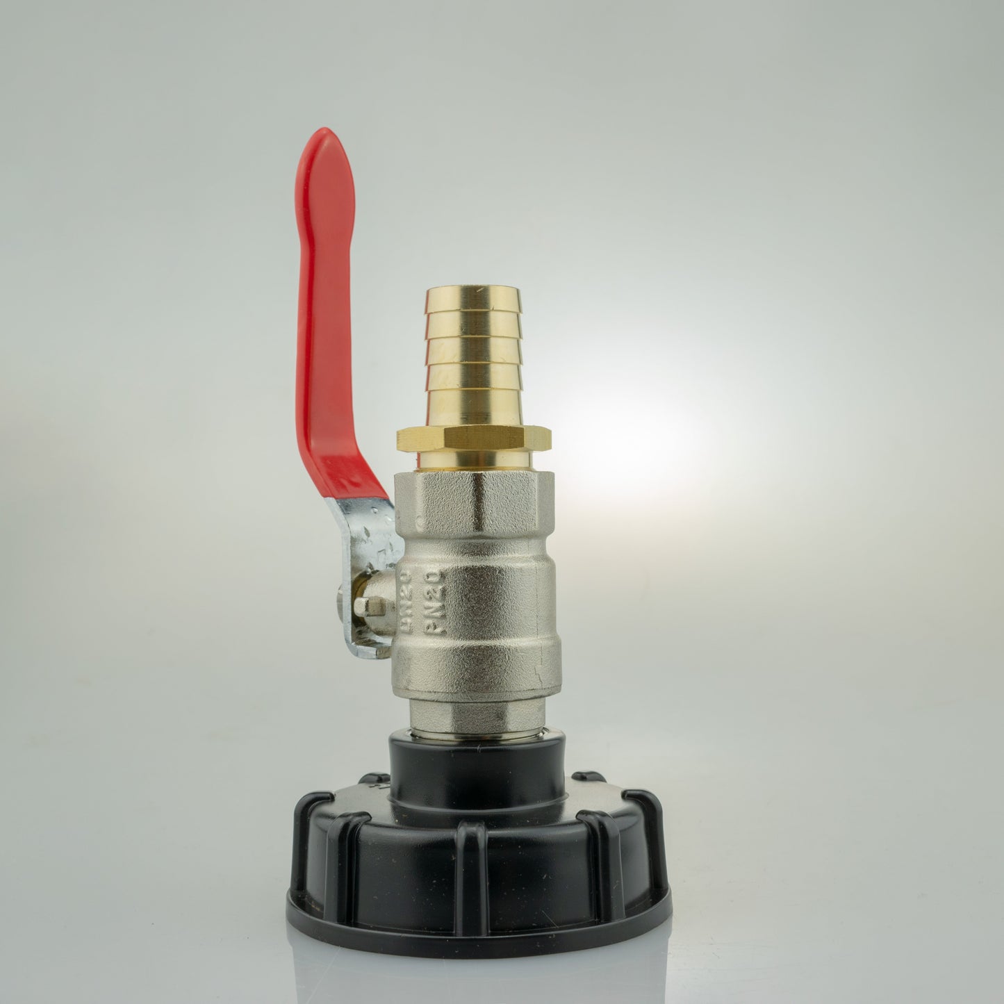 IBC 2 S60X6 Cap with Lever Valve and 19mm Brass Barb for DIY Workshop Accessory
