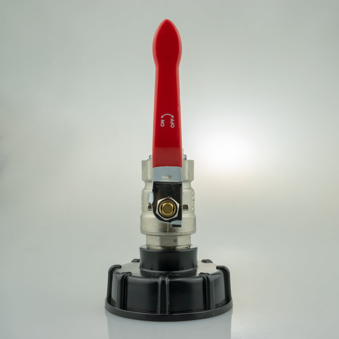 IBC 2 S60X6 Cap with Lever Valve and Male Quick Connector Zinc Hose Pipe Fitting