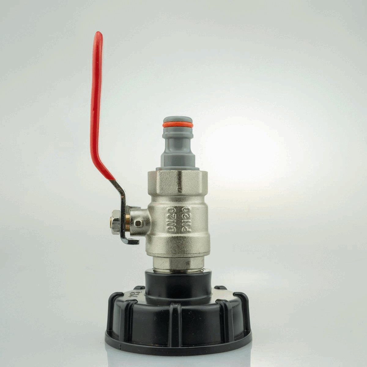 IBC 2 S60X6 Cap with Lever Valve and Male Quick Connector WL for Water Connector
