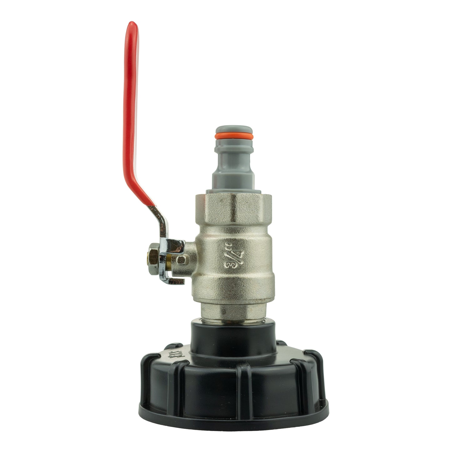 IBC 2 S60X6 Cap with Lever Valve and Male Quick Connector WL for Water Connector