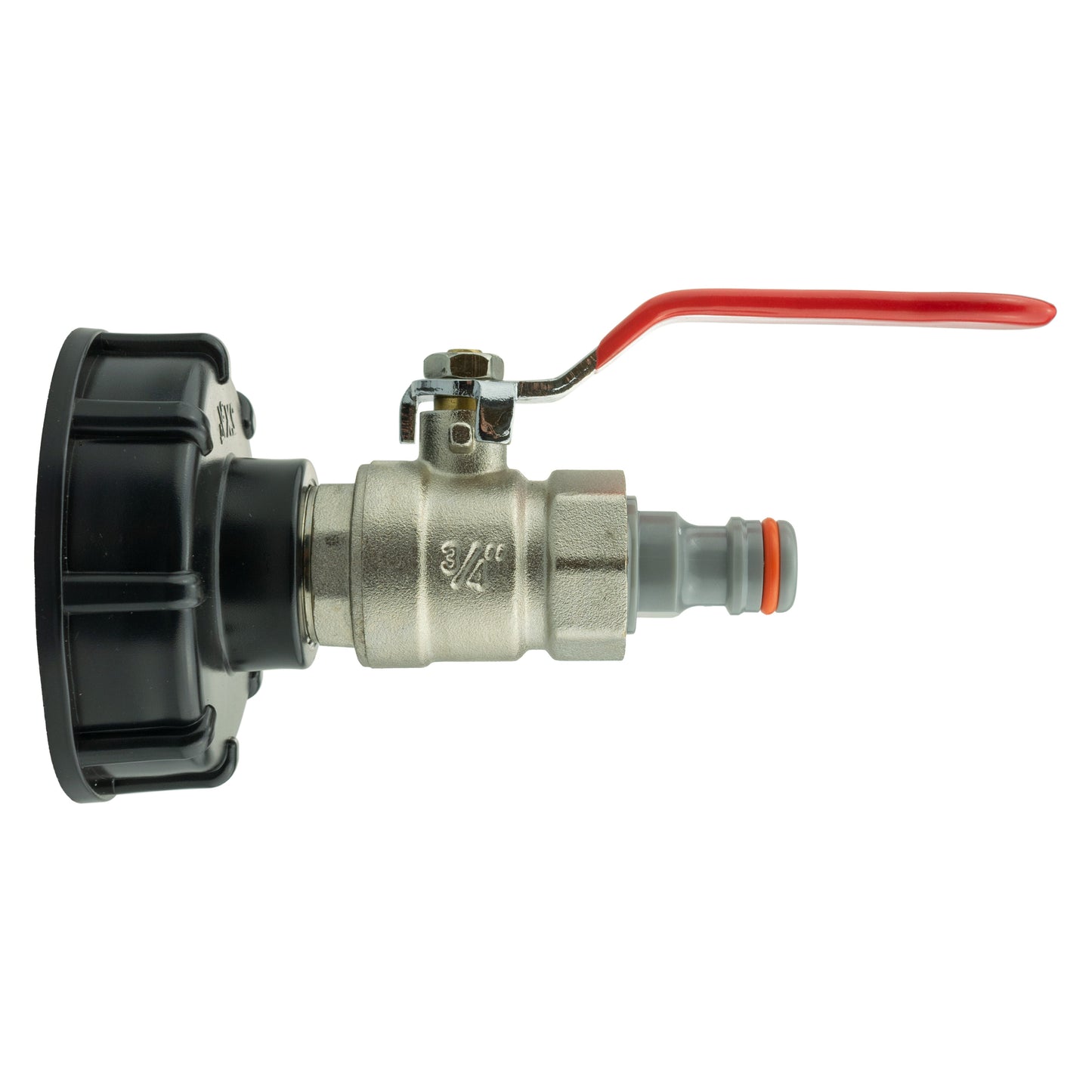 IBC 2 S60X6 Cap with Lever Valve and Male Quick Connector WL for Water Connector