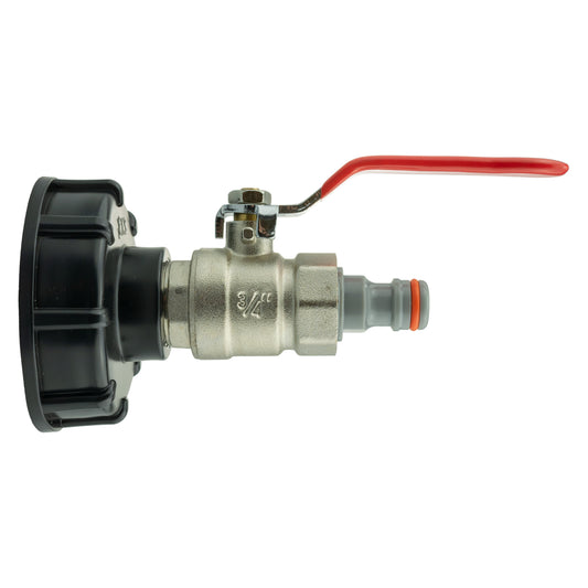 IBC 2 S60X6 Cap with Lever Valve and Male Quick Connector WL for Water Connector