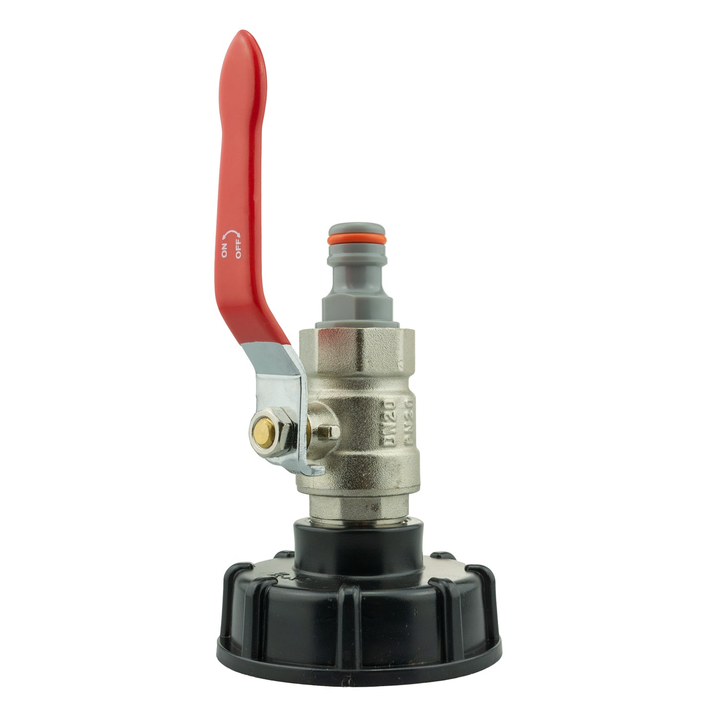 IBC 2 S60X6 Cap with Lever Valve and Male Quick Connector WL for Water Connector