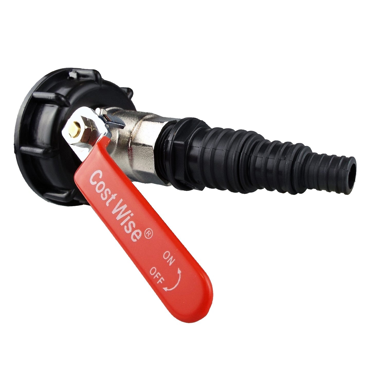 IBC 2 S60X6 Cap with Lever Valve and Pond Connector 13/20/25mm Barb