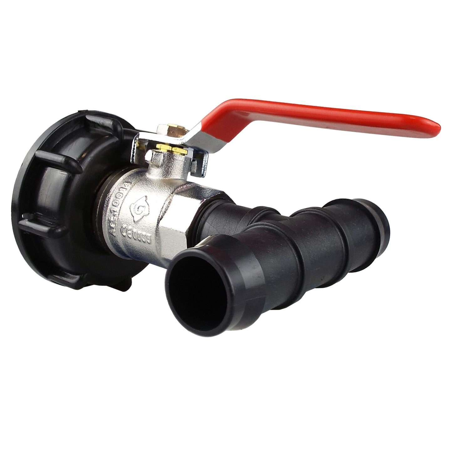 IBC 2 S60X6 Cap with Lever Valve and 19mm Barbed Tee for Drip Irrigation Fitting