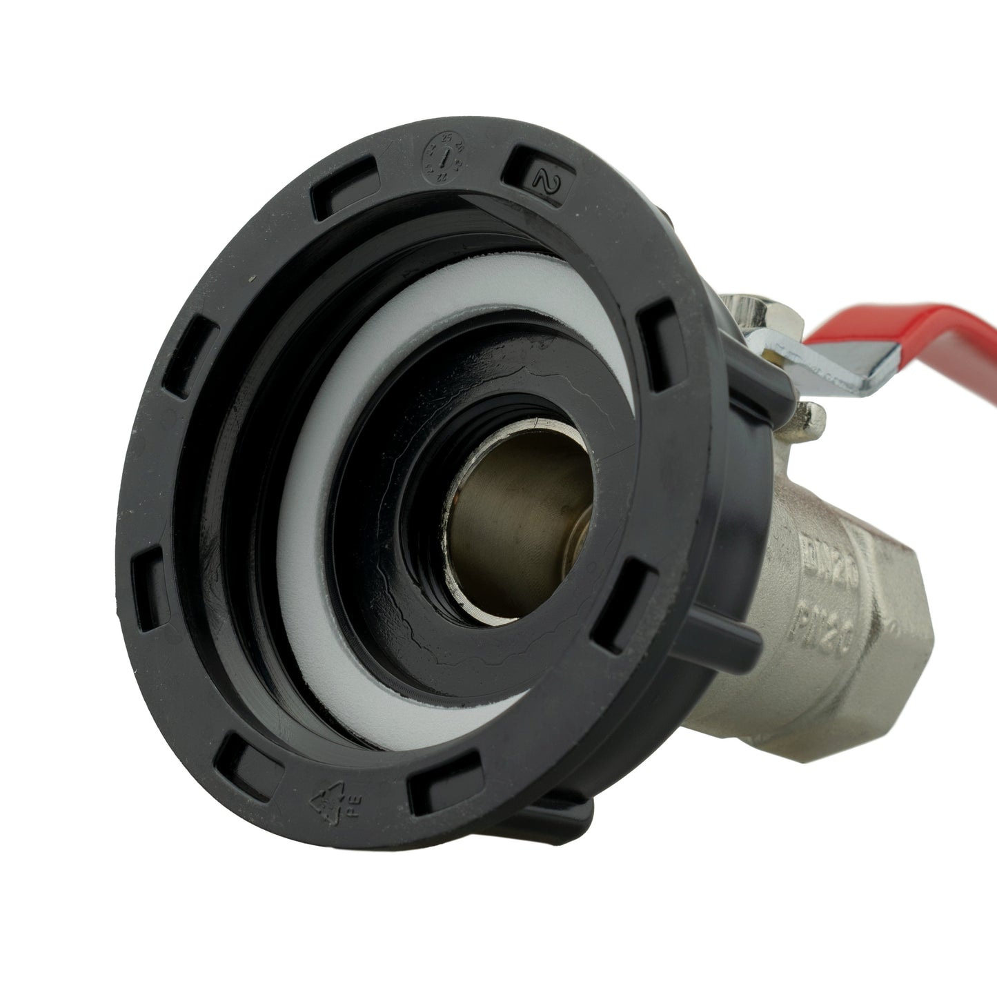 IBC 2 S60X6 Cap with 3/4 BSPM-F Lever Valve BSP Thread Fitting Hose Pipe Fitting