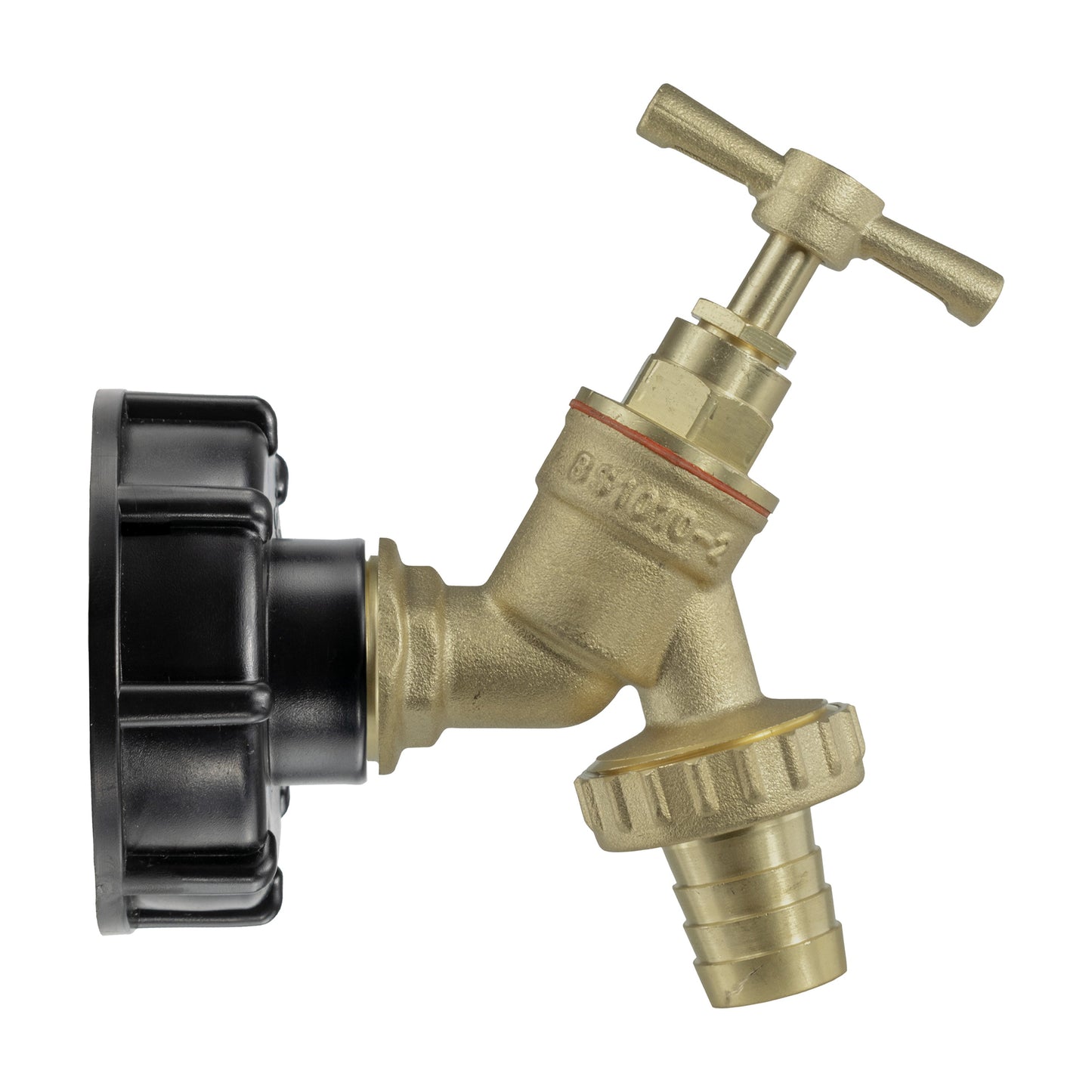 IBC 2 S60X6 Cap with Brass Bib Tap 3/4 Barb Outdoor Watering Kit Water Connector