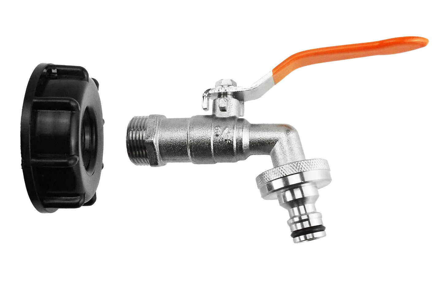 IBC 2 S60X6 Cap with Quick Connect Lever Tap 3/4 BSP for Drip Irrigation Fitting
