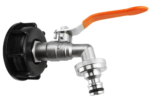 IBC 2 S60X6 Cap with Quick Connect Lever Tap 3/4 BSP for Drip Irrigation Fitting