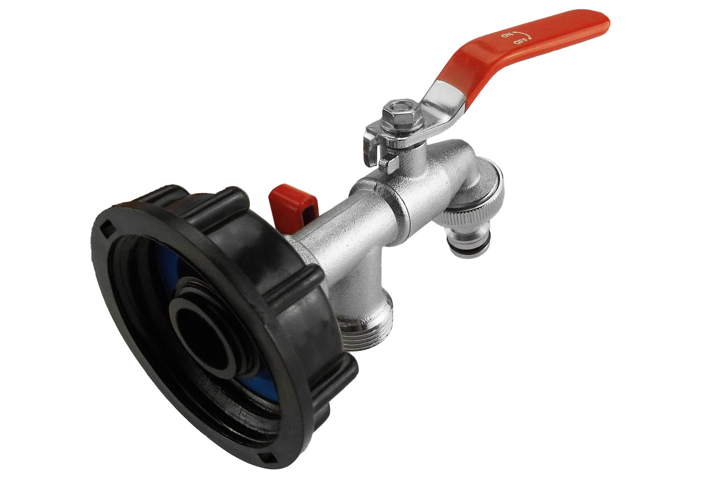 IBC 2 S60X6 Cap with Double Tap 1/2 BSP Hose Pipe Fitting DIY Workshop Accessory