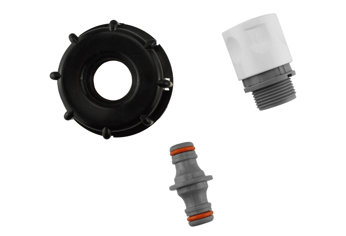 IBC 2 S60X6 Cap with 3/4 BSP Threaded Hose Connector and Double Male WL