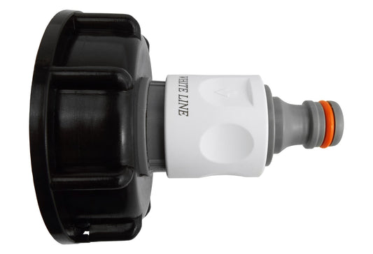 IBC 2 S60X6 Cap with 3/4 BSP Threaded Hose Connector and Double Male WL